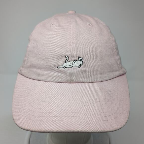 RIPNDIP Lord Nermal Slideback Hat Pink Embroidered Cat Logo Adjustable - Picture 2 of 9